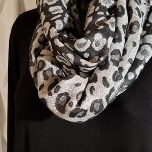 Sparkly Leopard Print Infinity Scarf